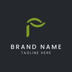 Letter P logo vector design tamplate