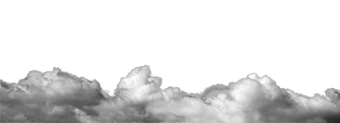 white clouds isolated on transparent png