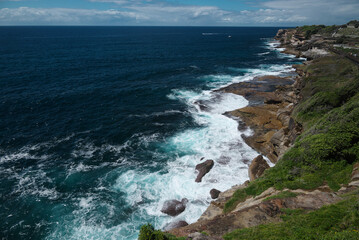 Fototapeta na wymiar ニューサウスウェールズ州シドニーの海岸線