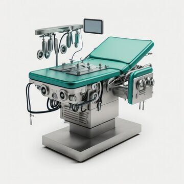 Operating room table - a crucial piece of medical equipment for healthcare, surgery, recovery in a hospital, generative ai