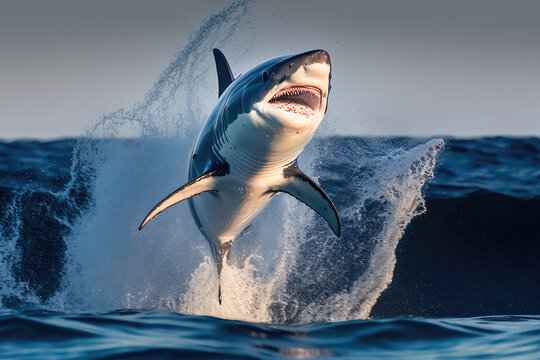 shark jumping out of water hd