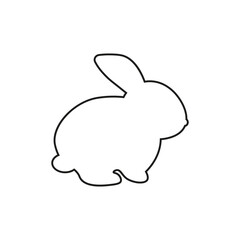 Rabbit icon. Vector. Line style.	