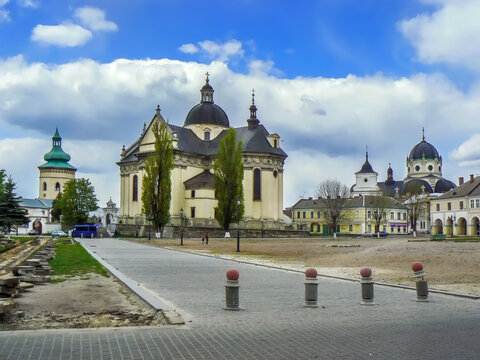Vicheva square in Zhovkva, Ukraine
