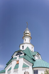 church domes against the blue sky