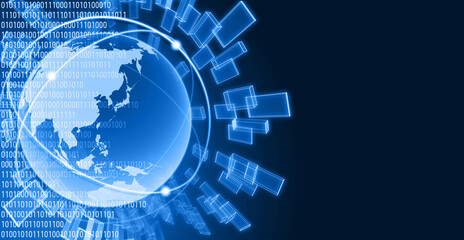 Fototapeta premium 抽象的な背景、テクノロジー、アジア