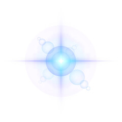 Lens flare bright light effects