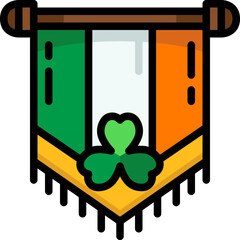 banner filled outline icon