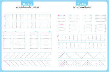 Writing alphabet letters educational activities for children at home and at school. worksheet for to teachers, parents, vector  file