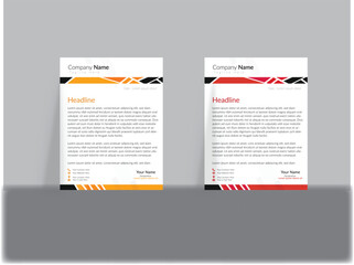 template with design,Clean and professional corporate company business letterhead template design with color variation bundle,Letterhead format template, business style letterhead design template. 