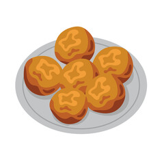 puri cakes indian food