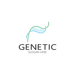 DNA vector logo design template.modern medical logotype.laboratory science icon symbol.colorful pharmacology sign-vector