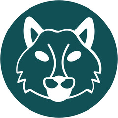 Wolf Vector icon which can easily modify or edit

