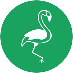 Flamingo Vector icon which can easily modify or edit

