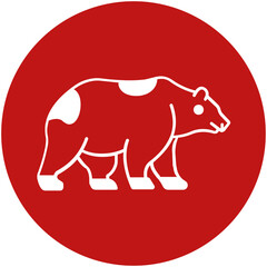 Bear Vector icon which can easily modify or edit

