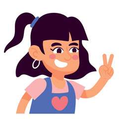 happy young woman smiling