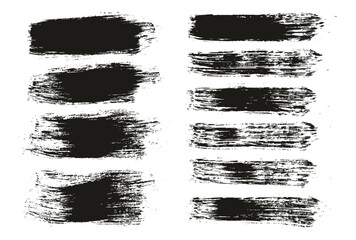 Round Brush Regular Long Background & Straight Lines Mix Artist Brush High Detail Abstract Vector Background Mix Set 