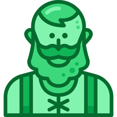 irish man two tone icon