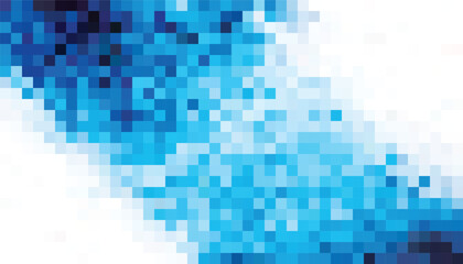 Abstract geometry square white and blue background pattern. vector illustration.