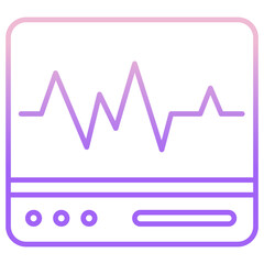 heart pulse monitor icon
