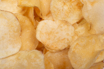 close up of potato chips