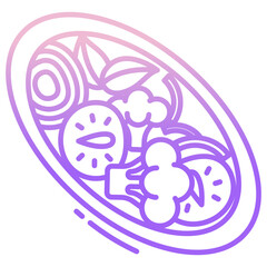 Obraz premium Lowcarb veggies icon