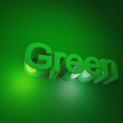 green eco text
