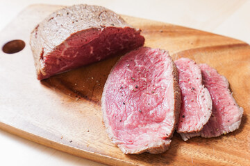 手作りのローストビーフ