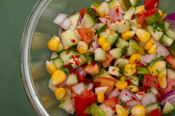 vegetable salad in a bowl