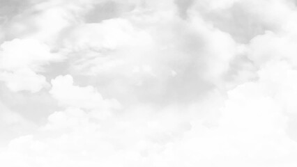 Black grey Sky with white cloud and clear abstract. Backdrop for wallpaper backdrop background. White background of blurred sky and clouds in horizontal view.