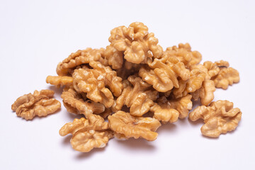 walnuts isolated on white background