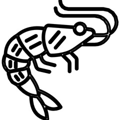 Prawn Vector icon which can easily modify or edit

