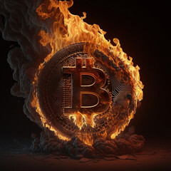 Bitcoin on fire. Generative AI.