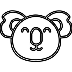 koala bear Vector icon which can easily modify or edit

