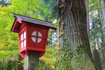 Lantern at a temple in Japan