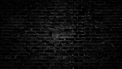 Fototapeta na wymiar Brick Wall Dark Vintage