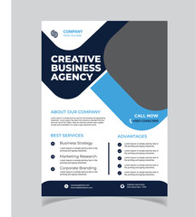 Creative Business flyer template with modern