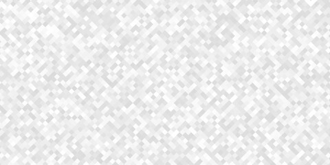 Abstract gray gradient mosaic background. Abstract gray white background with mesh of rhombus or squares. Mosaic. Geometric template.