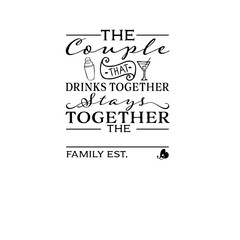 Couple Family Name Vector Sign 
