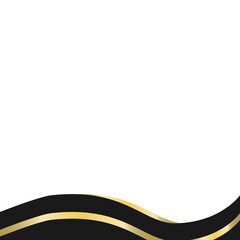 Black And Gold Footer