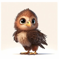 Naklejka premium Eagle Isolated On white Background