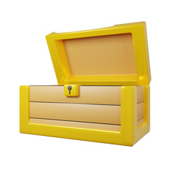 3d rendering chest cute