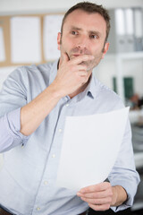 Fototapeta premium frustrated businessman in office