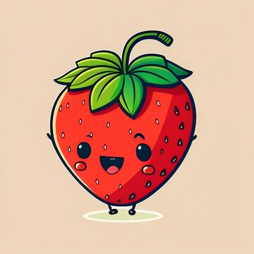 fraise cartoon