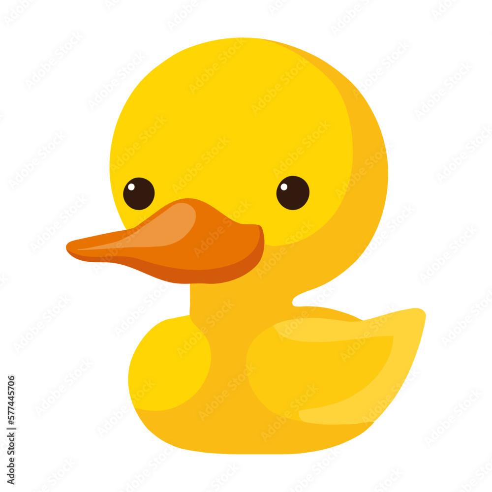 Wall mural yellow rubber duck toy