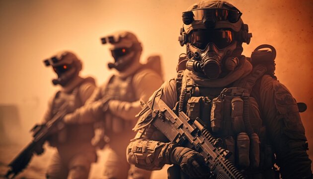 special forces soldier, fictional persons created with generative ai