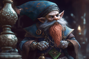 Magician gnome. Generative AI