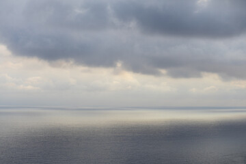 Obraz premium Special and interesting clouds over the sea