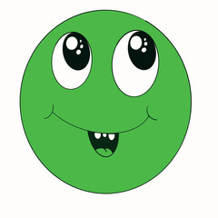 green smiling face smiley yellow,red,blue,green,face with a smile,character illustration yes,no, I don't know,traffic light colors,children's cards for games