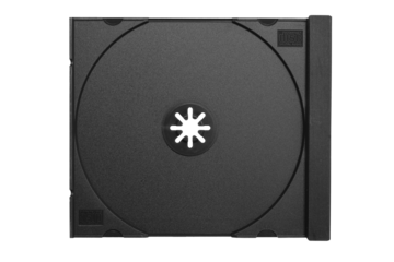 cd music case isolated retro cover album