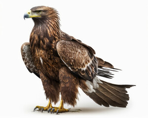 Obraz premium Illustration of Eagle isolated on white background. Generative AI